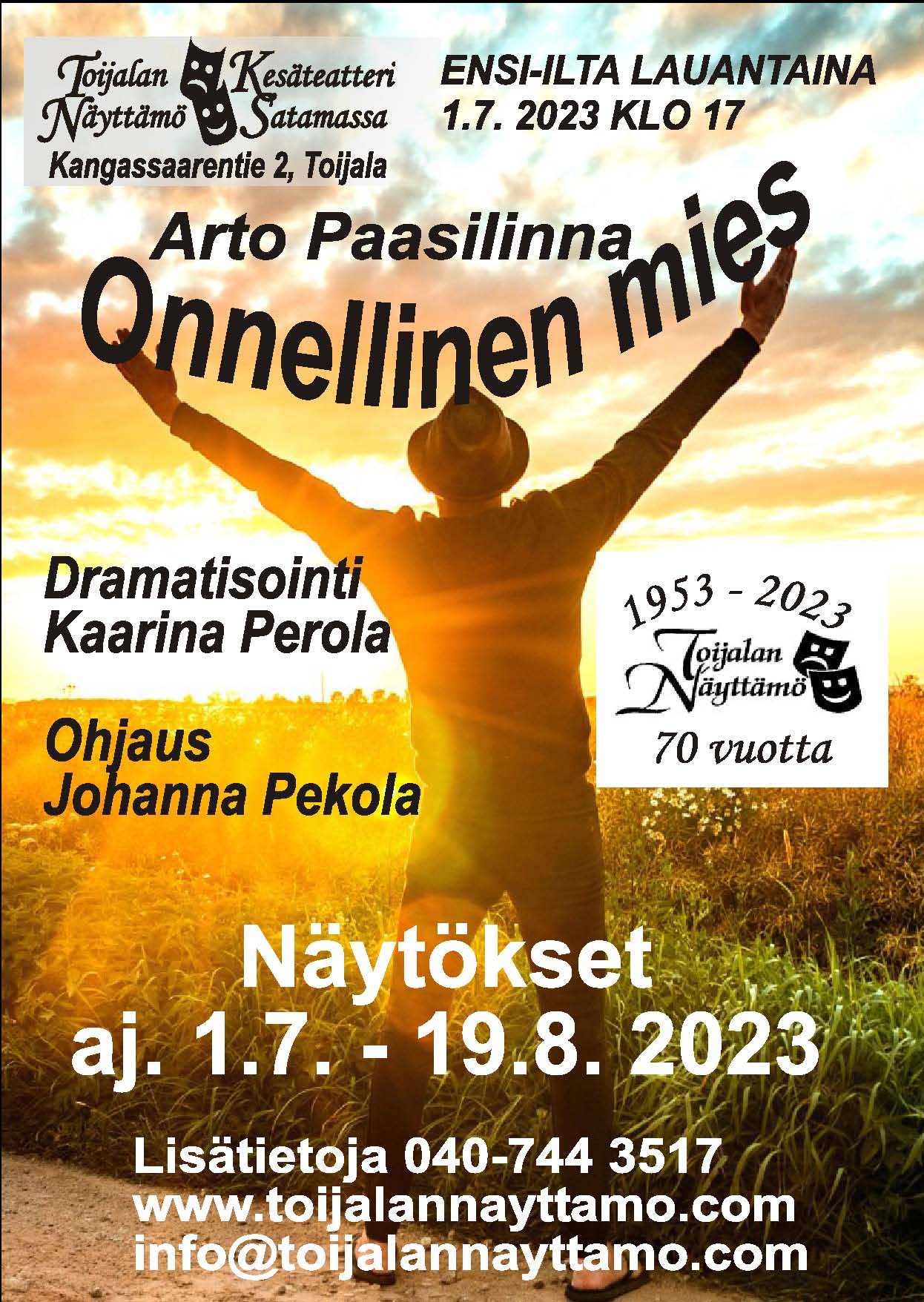 Teatteriretki Toijalan näyttämö, Onnellinen mies - Ilmoittautuminen päättynyt!