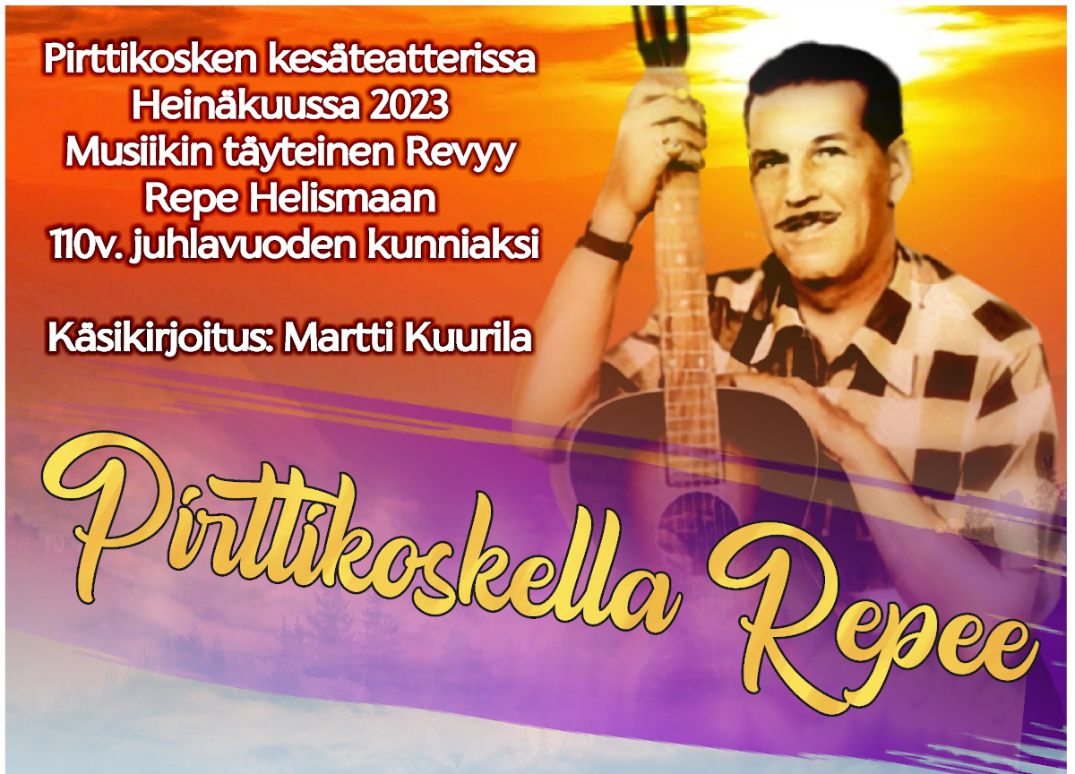 Tule katsomaan Repee, musikaalinäytelmä Iittalassa maksutta ja toimi samalla talkoolaisena - ilmoittaudu 30.6.mennessä!