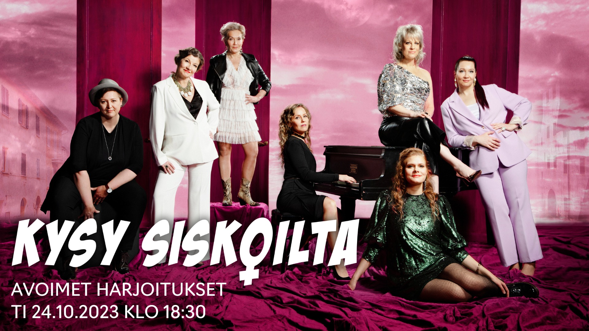 Hämeenlinnan teatterin päänäyttämö-Kysy siskolta - avoimet harjoitukset