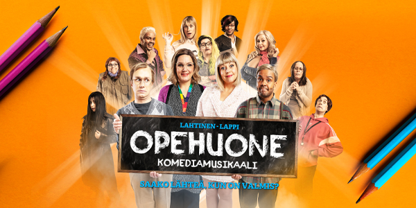 Omatoimiretki Riihimäen teatteri, Opehuone-komediamusikaali. Ilmoittaudu sivun alalaidan lomakkeella viimeistään 10.9.