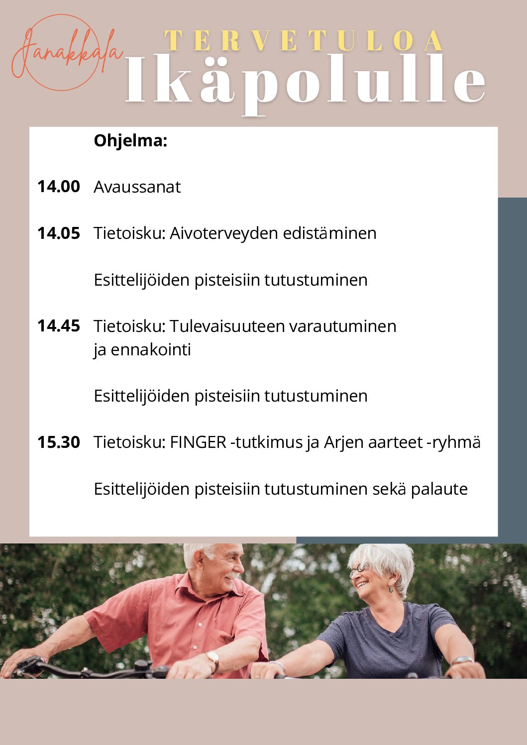 Teatteriklubi Tribuna mukana Ikäpolku-tapahtumassa Janakkalan pääkirjastossa Turengissa