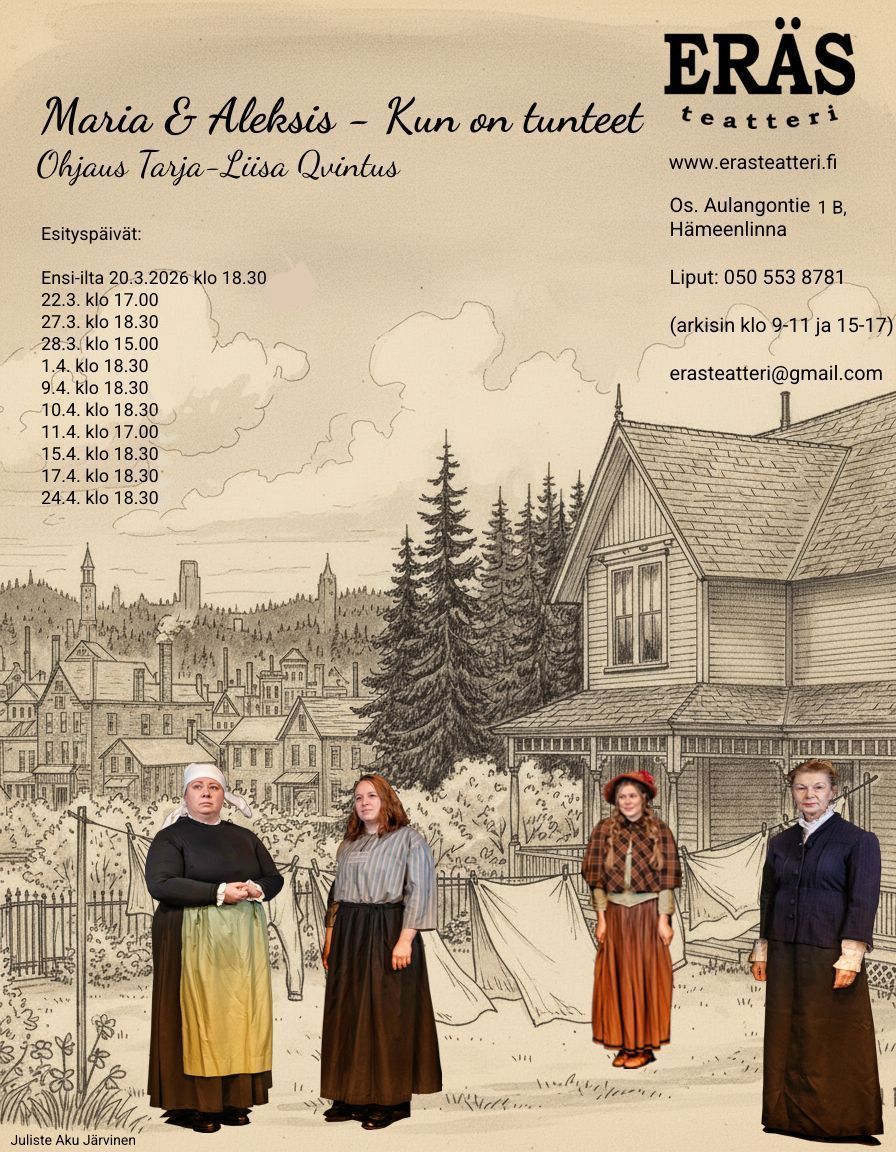 Omatoimiretki Eräs Teatteri, Maria/Aleksi, Kun on tunteet 27.3.-24.4.