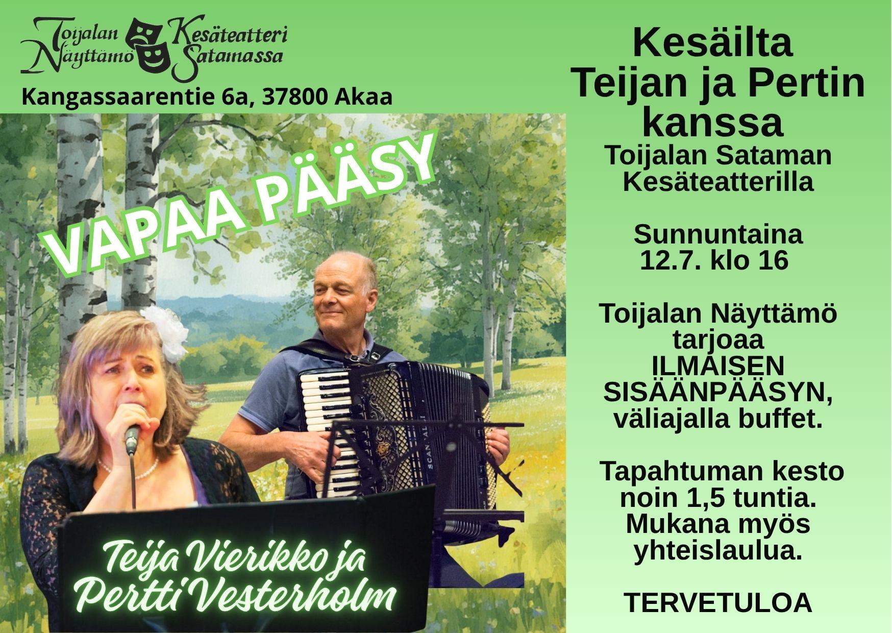 Omatoimiretki, Musiikillinen kesäilta Toijalan sataman kesäteatterissa