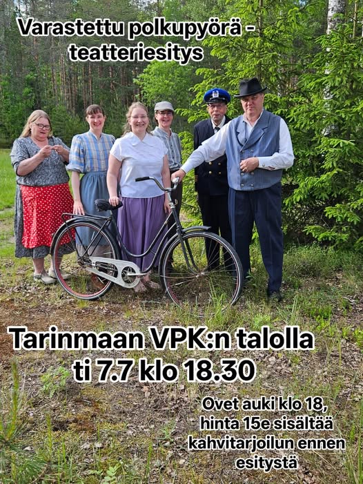 Omatoimiretki, Janakkalan/Tarinmaan VPK:n talo, Varastettu polkupyörä
